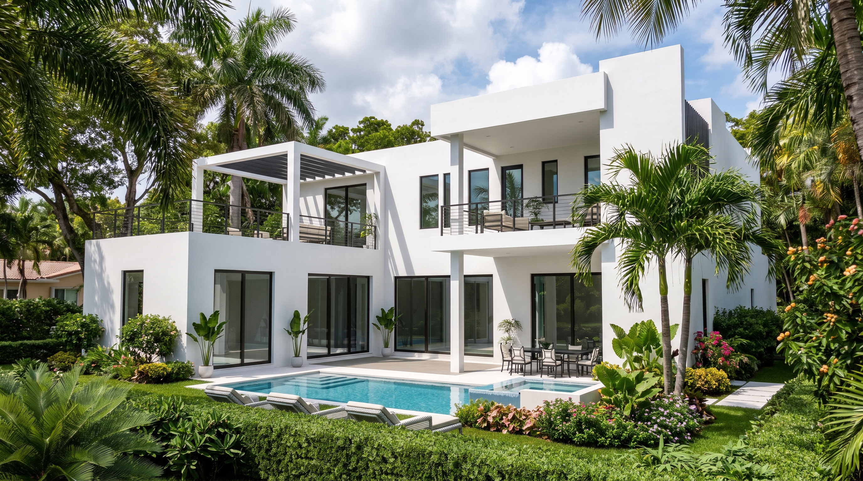 1205 NE 91st Terrace — Rear and pool